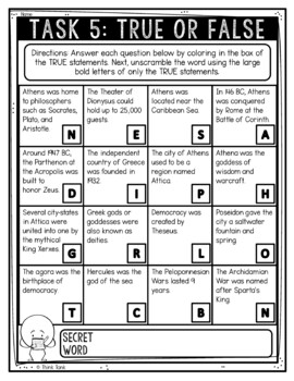 Athens - Ancient Greece Reading Comprehension Challenge - Close Reading - Image 3