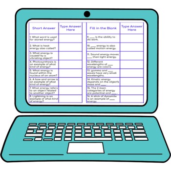 Types of Energy Secret Message Activity For Google Sheets™ - Image 3