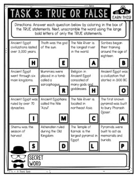 Ancient Egypt Reading Comprehension CSI Spy Mystery - Close Reading - Image 4