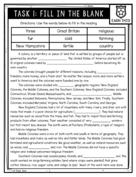 13 Colonies Reading Comprehension CSI Spy Mystery - Close Reading - Image 2