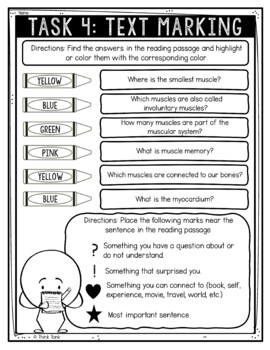 Muscular System Reading Comprehension Challenge - Close Reading - Image 4