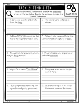 Magna Carta Reading Comprehension CSI Spy Mystery - Close Reading - Image 4
