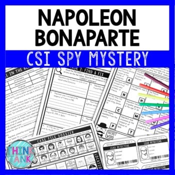 Napoleon Bonaparte Reading Comprehension CSI Spy Mystery - Close Reading