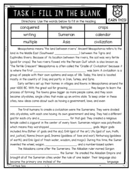 Ancient Mesopotamia Reading Comprehension CSI Spy Mystery - Close Reading - Image 2