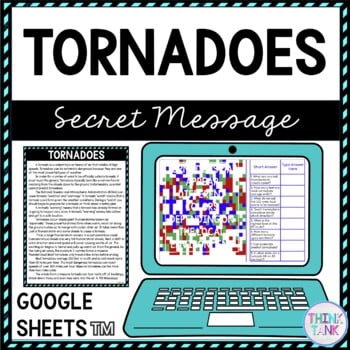 Tornadoes Secret Message Activity For Google Sheets™