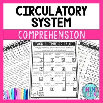 Circulatory System Reading Comprehension Challenge - Close Reading