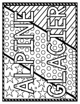 Glaciers Color by Number, Reading Passage and Text Marking - Image 2