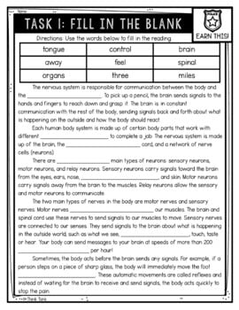 Nervous System Reading Comprehension CSI Spy Mystery - Close Reading - Image 2