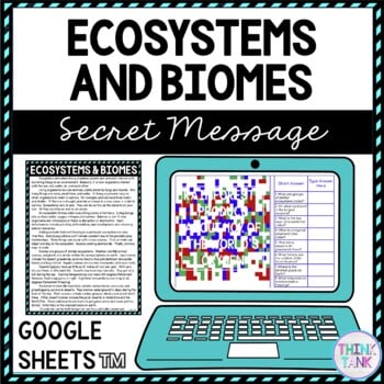 Ecosystems and Biomes Secret Message Activity For Google Sheets™