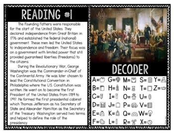 Founding Fathers Reading and Puzzle Escape - Image 3