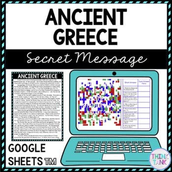 Ancient Greece Secret Message Activity For Google Sheets™