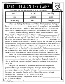 Athens of Ancient Greece Reading Comprehension CSI Spy Mystery - Close Reading - Image 2