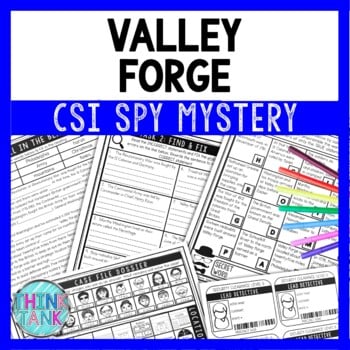 Valley Forge Reading Comprehension CSI Spy Mystery - Close Reading