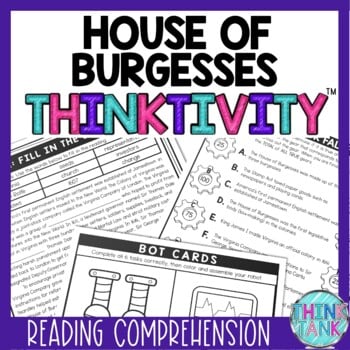 Virginia House of Burgesses Thinktivity™ Reading Comprehension