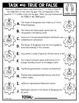 Virginia House of Burgesses Thinktivity™ Reading Comprehension - Image 3