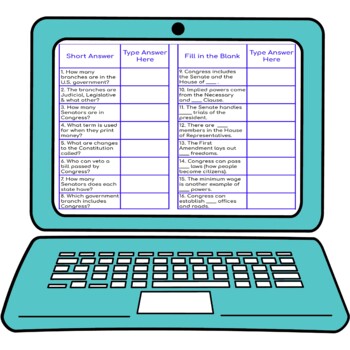 Powers of Congress Secret Message Activity For Google Sheets™ - Image 3