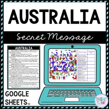 Australia Secret Message Activity For Google Sheets™