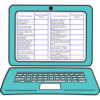South America Secret Message Activity For Google Sheets™ - Image 3