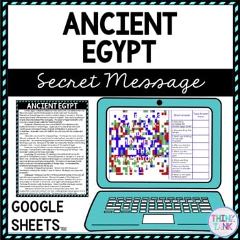 Ancient Egypt Secret Message Activity For Google Sheets™