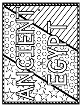 Ancient Egypt Color by Number, Reading Passage and Text Marking - Image 2