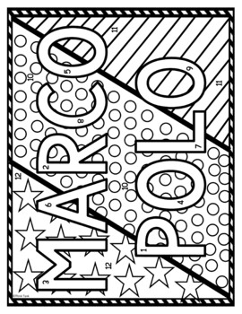 Marco Polo Color by Number, Reading Passage and Text Marking - Image 2
