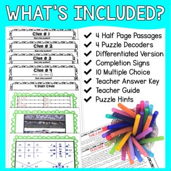 Growth Mindset ESCAPE ROOMS BUNDLE - Back to School - Reading Comprehension - Image 3
