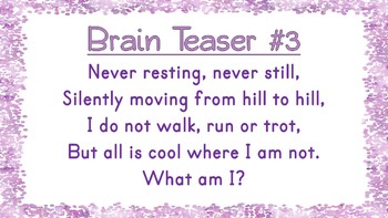 Brain Teasers - Riddles - Brain Breaks - Puzzles - Bell Ringers - Image 2