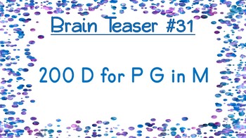 Brain Teasers - Riddles - Brain Breaks - Puzzles - Bell Ringers - Image 3