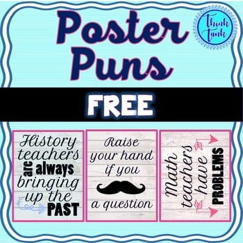 Farmhouse Rustic Wood Pun Posters - FREE!