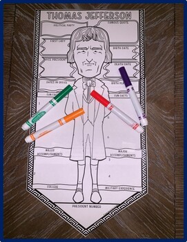 Thomas Jefferson Research Project - President Pennants - Image 2