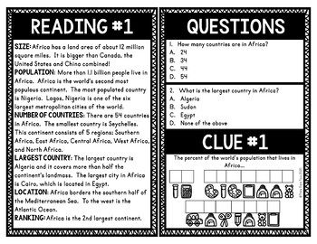 Continents Escape Rooms BUNDLE - World Geography - Image 4