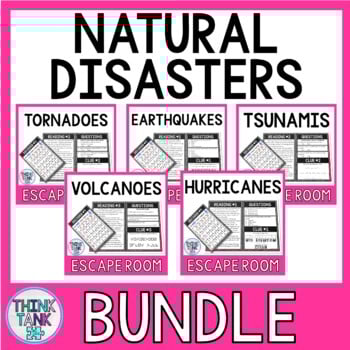 Natural Disasters Escape Rooms BUNDLE