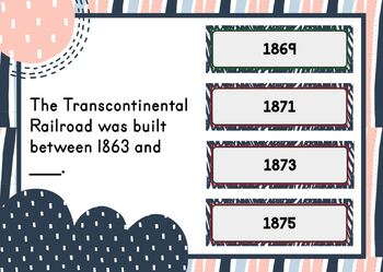 {RETIRED} Transcontinental Railroad BOOM Cards™ - Digital Task Cards - Image 2