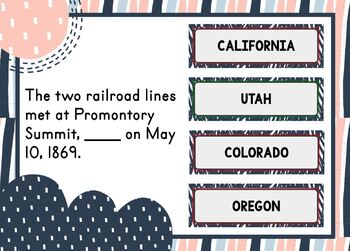 {RETIRED} Transcontinental Railroad BOOM Cards™ - Digital Task Cards - Image 4