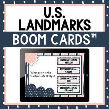 Famous US Landmarks BOOM Cards™ - Digital Task Cards