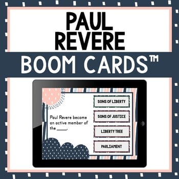 Paul Revere BOOM Cards™ - Digital Task Cards
