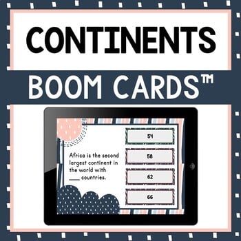 Continents BOOM Cards™ - Digital Task Cards - Geography