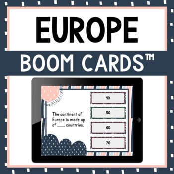 Europe BOOM Cards™ - Digital Task Cards - Continents and Geography