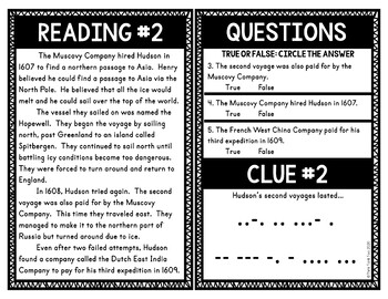 Henry Hudson Escape Room and Boom Cards™ BUNDLE - Image 2