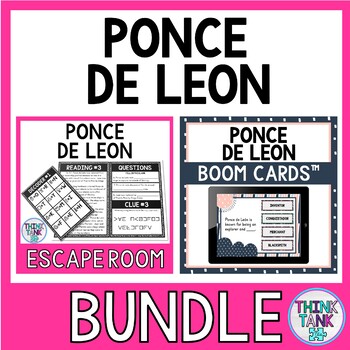Ponce de Leon Escape Room and Boom Cards™ BUNDLE