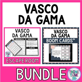 Vasco da Gama Escape Room and Boom Cards™ BUNDLE