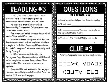 {RETIRED} Amerigo Vespucci Escape Room and Boom Cards™ BUNDLE - Image 2