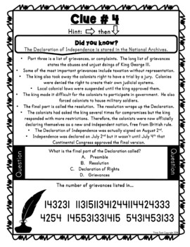 Revolutionary War Unit Bundle - Reading Passage, Escape Rooms, Digital and more - Image 3