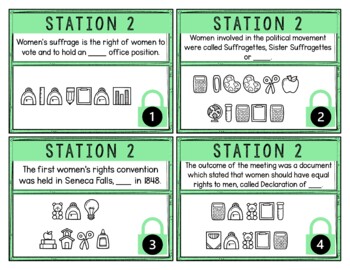 Women's Suffrage Breakout Activity - Task Cards Puzzle Challenge - Image 4