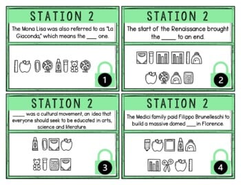 Renaissance Breakout Activity - Task Cards Puzzle Challenge - Image 4