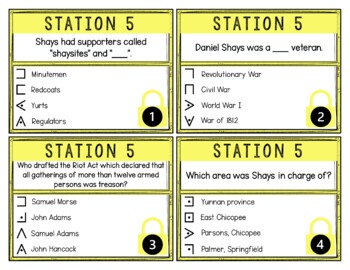 Shays Rebellion Breakout Activity - Task Cards Puzzle Challenge - Image 2