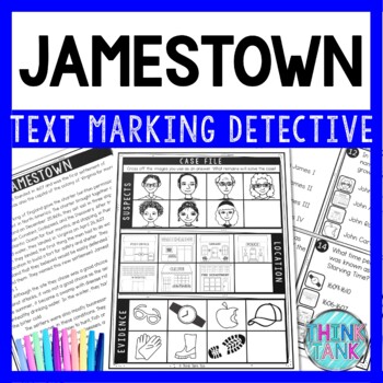 Jamestown Text Marking Detective Mystery - Reading Passages