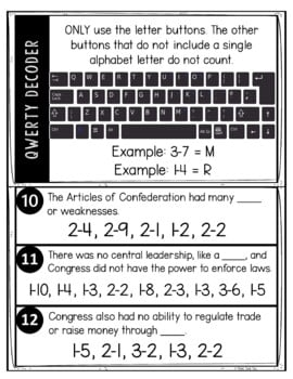 Articles of Confederation Puzzle Stations Breakout - Image 4