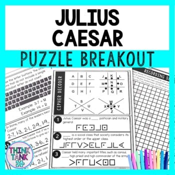 Julius Caesar Puzzle Stations Breakout - Ancient Rome