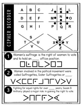 Women's Suffrage Puzzle Stations Breakout - 19th Amendment - Image 4